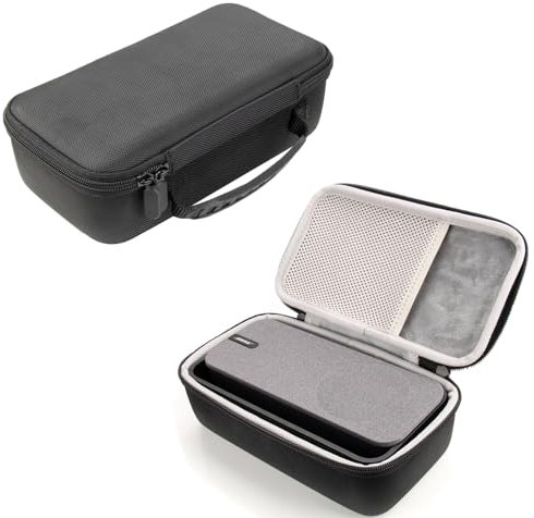 EUGOOCX Hard Travel Case for Bose Soundlink Home Bluetooth Speaker, EVA Storage Bag Carrying Organizer Box for Portable Audio Outdoor Home Speakers, Black