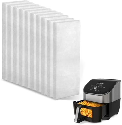 10Pcs for Instant Vortex Plus Air Fryer Filters, Air Fryer Replacement Filters with Instant Air Fryer Vortex, Air Fryer Filter for Odor Erase Absorbing Grease, Air Fryer Accessories Keeping Pans Clean
