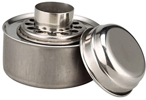 PAMINGONO Edelstahl Brennstoffbehälter Für Alkoholbrenner Hot Pot Stove Wick Tragbare Brennstoffdose Für Einzelpersonen Ideal Für Camping Und Outdoor Aktivitäten