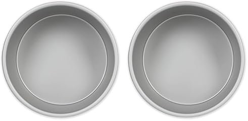 PME RND053 Teglia Professionale, Alluminio, Argento, 12 cm (Confezione da 2)