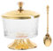 Mobestech Azucarero De Vidrio Salero Y Pimentero Azucarero Con Tapa Salero Tarro Para Buffet Tarro Para Condimentos Salero De Vidrio Para Cocina Tarro Para Dulces De Vidrio