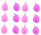 Lurrose 2 Set Femminile Coppette In Silicone Comoda Alternative Agli Assorbenti Interni Femminile 6 pezzi*2