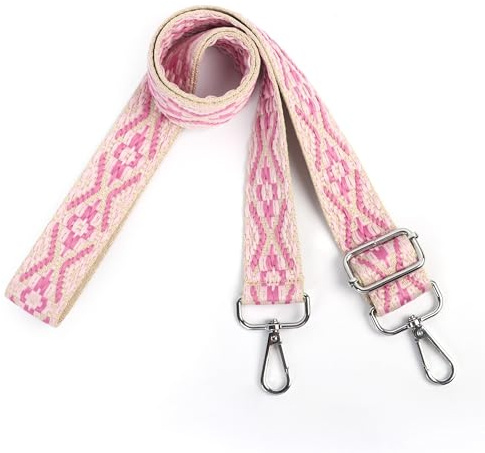 Moorle Schultergurt für Tasche, Taschengurte zum Wechseln, Breit 3.8cm Verstellbar Taschengurt mit Silber Karabiner, Taschenriemen für Handtaschen Schulterriemen Damen