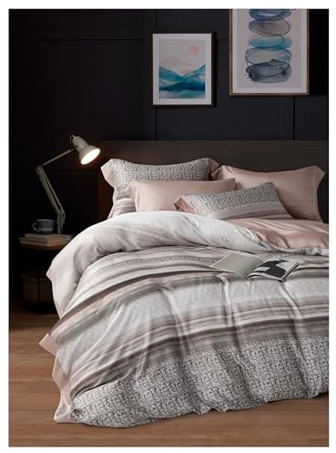 Unewex 5-teiliges Luxus Premium-Bettwäscheset 100% Tencel™ Lyocell aus Eukalyptus Oeko-TEX® Standard 100 2St. Bettdeckenbezüge 135x200cm 1St. Bettlaken 240x260cm 2St. Kissenbezüge 40x80cm