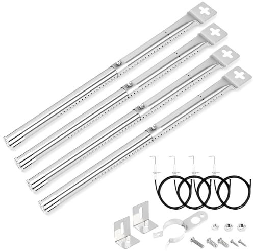 31-45 cm Universal Brenner ersatzteile für Landmann, Enders, Tepro, Taino, Campingaz, Outback, Barbecook und Andere Grills, Edelstahl ersatzbrenner, 4 Pack