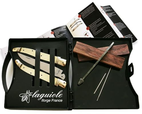 THIERS IFORGE - laguiole pliant en kit avec 2 mitres en laiton - Olivier
