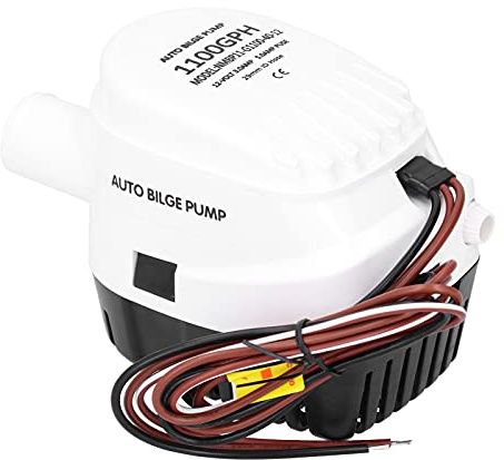 Vvikizy 12V 1100GPH Effiziente Automatische Bilgenwasserpumpe für Boote mit Integriertem Schwimmerschalter für Hochleistungsbootsportler