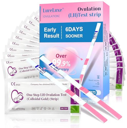 50 Stück Ovulationstests für Eisprung,Test Für eisprungbestimmung Für Familienplanung,Ovulationstest für Frauen schnelle Ergebnisse,Genaue Ergebnisse,Einfach zu bedienen