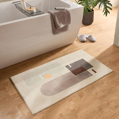 Gino Falcone Badematte - Ariella aus Polyester (Microfaser) | Größe 60 x 100 cm ; Farbe Grau