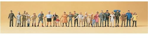 Preiser 1/87 PR14413 Model Railway Walkers 24 Figurines