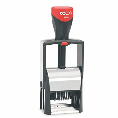 Colop Ziffernstempel Classic 2106 aus Metall, 6 stelliger, 106371, 6.5 x 4.5 x 15.2 cm