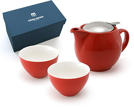ZEROJAPAN Geschenk Set Universal Teekanne für 3 Personen und Tee Tasse Breit 2 Tomaten zg-001 to (Japan Import)