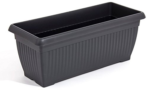 Maceta TERRA 44L., dimensiones (mm) 800x344x320, color Antracita