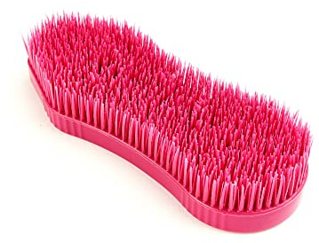 Shires Equestrian Ezi-Groom Detangler Brush (Pink)