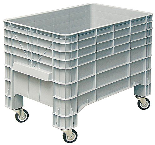 BRB Industriebox mit 4 Lenkrollen, LxBxH 1030 x 630 x 790 mm, grau