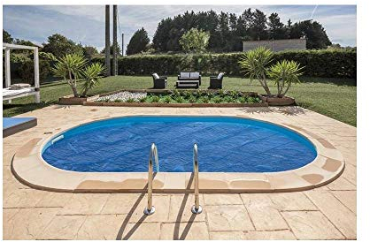 Gre CVPE600 - Cobertor de Verano para Piscina Ovalada Enterrada de 600 x 320 cms, Color Azul