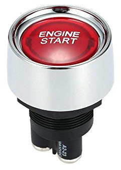 Jtron bouton poussoir 12v de Démarrage Commutateur 20mm 50A D'allumage Moteur bouton poussoir interrupteur Commutateur momentané interrupteur