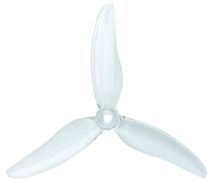 Gemfan Hurricane 51499 Propeller mit 3 Flügeln, 12,7 cm (5 Zoll) Tri-Blade Props (2 CW + 2 CCW) für 210 220 250 FPV Racing Drohne Quadcopter (klar)