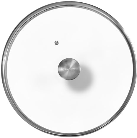 VICTORIA Round 13-Inch Glass Lid for Cast-Iron Skillet or Pan, Custom Made for Only Brand