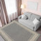 Ottomanson Ottohome-Kollektion Teppich mit Gummirückseite und modernem Rand-Design, 100 cm x 150 cm, Grau