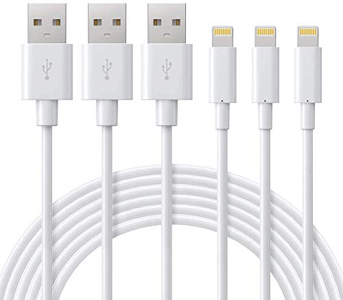 ilikable 3 Pack iPhone Ladekabel 2M, MFi Zertifiziert iPhone Kabel, Lightning auf USB Kabel kompatibel mit iPhone SE 2020, iPhone 14 13 12 11 Xs Max XR X 8 7 6s Plus, iPad Mini/Air, Airpods