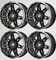 4x Alufelge W-TEC EXTREME 8,5x20 ET+35 mit dem Teilegutachten Felge schwarz