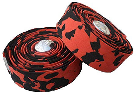 Fahrrad Lenkerband,MoreChioce Fahrrad Lenkerbänder Mountainbike Lenker Band Rennrad Rutschfeste Bike Lenker Band,Rot + Schwarz
