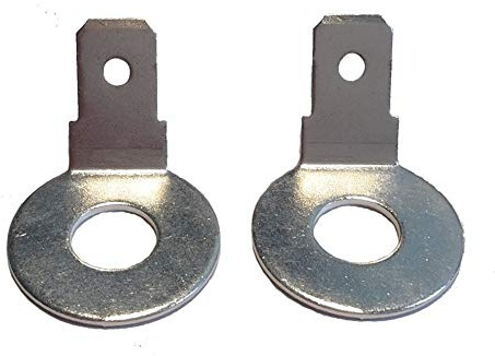 Adapter M6 auf Faston F2 Flachstecker gewinkelt (Paar)