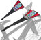 Amacoam Cubierta de Sudor para Entrenamiento de Bicicleta Banda de Sudor de Marco de Bicicleta de Carretera Impermeable Elástica Absorber el Sudor con Bolsa de Teléfono para Entrenador de Bicicleta