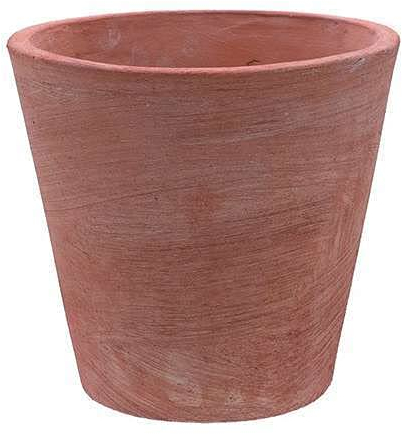 Pot conique moderne en terre cuite 20 cm jardin extérieur potager