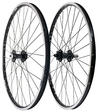 LSRRYD Fahrrad Laufradsatz Fahrrad Laufradsatz20/26 Hinterrad Vorderrad Fahrrad Laufradsatz, V-Brakes/disc Brakes WTB Tim,Abgedichtetes Lager 6-9 Gang Kassettenschwungrad (Color : Black, Size : 26)