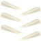 AFFIXERS Door Stoppers for Floor Anti-Skid, Durable, and Heavy Duty Rubber Door Stop | Ideal for All Types of Surfaces | Door Wedges (Cream (Pack of 6))