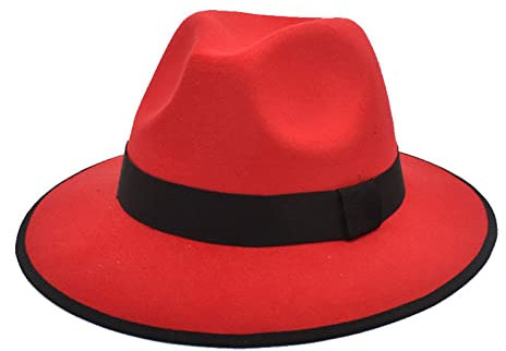 AMDOLE Herbst und Winter Herren und Damen neutrale Paare Wollhut britische Mode Imitation Jazz Hut schwarzer Zylinder Gentleman Hut Kiffer Hut