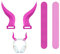Lipfer Cool Horns Headphone Attachment for All Over-ear Headphones, Cosplay Gaming Headset Props for E-sports Gamers & Audio Anchors with Adjustable Accessories