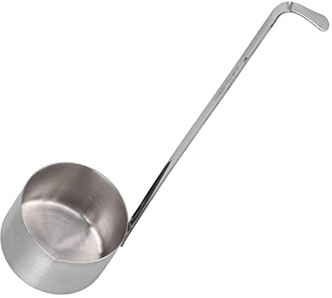 Stainless Steel Ladle, Metal Soup Ladle, Wine Ladles with Long Handles Stainless Steel Wine Measuring Spoon Canning Ladle Oil Soup Spoon for Stirring Liquid(500ML)