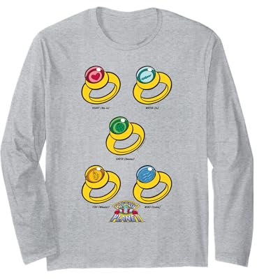 Captain Planet Rings of Power Langarmshirt