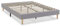 HOMN LIVING Sommier tapissier Aura 140x200 cm Gris Clair, Hauteur 30 cm