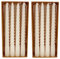 MACOSA VM091079_x2 Spiralkerzen elfenbein 8er Set 20 cm Stabkerzen gedreht creme Tafelkerzen Twist Spitzkerzen Dekokerzen Tischdekoration Deko Wachskerzen