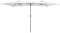 RELAX4LIFE Parasol de Jardin Extérieur XXL 426X265 CM, Grand Parasol Double à 10 Baleines avec Manivelle, Parasol Terrasse Pliable en Polyester, Protection Solaire pour Jardin Patio Piscine (Blanc)