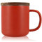 OGO LIVING - Tisanière Juliet Paprika 300ml - Idéale pour le thé et la tisane - Mug à thé en grès et couvercle en bois d'acacia