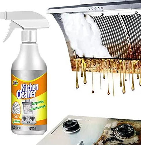 IFFANY Limpiador Multiusos de ollas y sartenes de Cocina, Limpiador de Grasa de Cocina con espray de Limpieza espumoso para Cocina