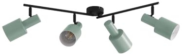Lindby Strahler Ovelia (Modern) in Schwarz aus Metall (4 flammig, E27) - Deckenlampe Deckenleuchte Lampe Spot Wohnzimmerleuchte