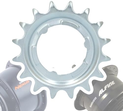 F26 Shimano Fahrrad Nexus/Alfine Getriebenaben Verschleiss Teil Service Wartung Austausch Naben Ersatz Ritzel (Silber 16 Zähne)