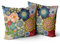 Snylcce 2er Set Frühlings Boho Kissenbezüge Dekokissen 50 x 50 Samt Soft Kissenbezug Böhmischer Retro Ethno Dekorative Kissenhülle Zierkissenbezüge für Sofa Schlafzimmer Wohnzimmer Zuhause Blüte 1