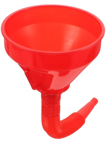 BELLIFFY Entonnoir à Huile Plastique 165 Mm Tuyau Flexible Et Filtre, Grand Format, Pour Voiture, Moto Et Bateau, Usage Automotive, Transfert Précis Et Propre