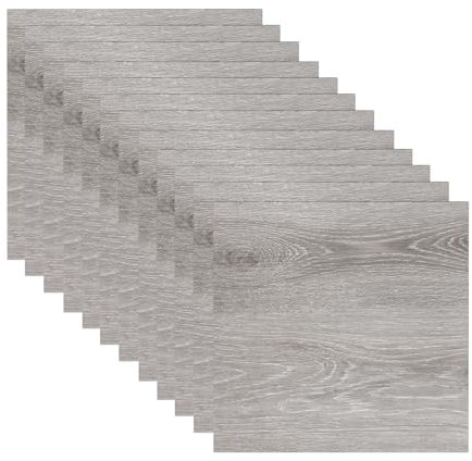 AHAQU 40PCS Floor Tiles Self Adhesive, 30x30cm/11.8x11.8in Vinyl Floor Tiles, Covers 38.7 ft²/3.6 m², Waterproof Peel and Stick Floor Tiles for Bathroom, Kitchen, Bedroom, Living Room