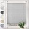 Sonello Plissee Crush Klemmfix ohne Bohren 95cm x 200cm Grau Faltrollo Plisseerollo Jalousie für Tür & Fenster Blickdicht Sichtschutz Sonnenschutz Fertifplissee Rollo