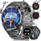 LIGE Montre Connectée Homme Militaire(3 Bracelets), 1.43 AMOLED Smartwatch avec Appel Bluetooth, Fréquence Cardiaque, SpO2, Moniteur de Sommeil pour iOS Android, 120+ Sportmodi Fitness Tracker