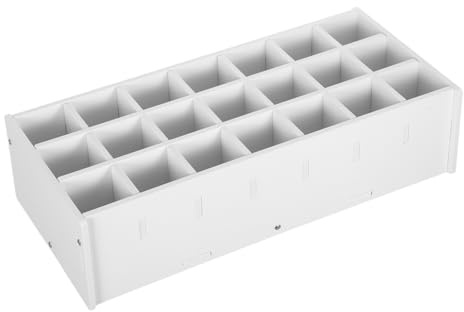Holibanna Paint Organiser 21-Slot Paint Bottle Storage Rack Desktop Storage Rack for Pigment Bottles Inks and Watercolours Bottle Holder for Art Supplies 13.50 X 6.30 X 3.50 in