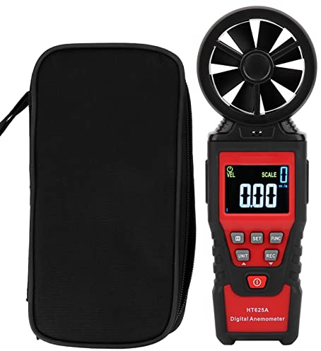 HT625B Anemometer, tragbares tragbares USB-LCD-Display, digitales Windgeschwindigkeitsmessgerät, Luftvolumenmessgerät für Windkraft, nautische Messung, Außenerkennung,